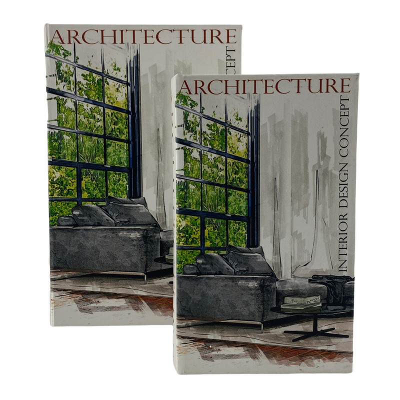 JG CAJA D/LIBROS 2PZ 27X18X7CM